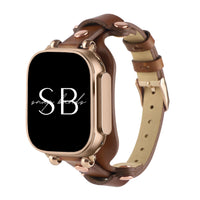 Roma Slim Leather Band - #Snap Bands#