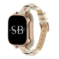 Roma Slim Leather Band - #Snap Bands#