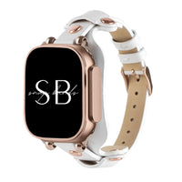 Roma Slim Leather Band - #Snap Bands#