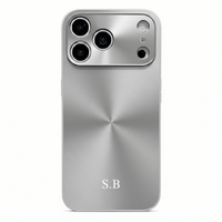 Silver Flashy Alu iPhone Case - Snap Bands