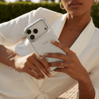 Silver Personalized iPhone Case - Snap Bands