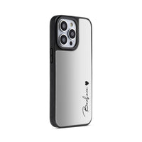 Silver Personalized Mirror iPhone Case - #Snap Bands#