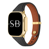 Slim Leather Band Meda - Snap Bands
