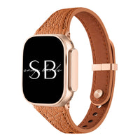 Slim Leather Band Meda - Snap Bands