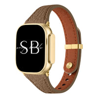 Slim Leather Band Meda - Snap Bands
