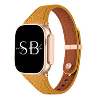 Slim Leather Band Meda - Snap Bands