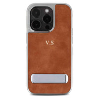 Suede iPhone Case With Stand - Snap Bands