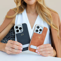 Suede iPhone Case With Stand - Snap Bands