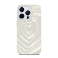 White 3D Heart Design iPhone Case - #Snap Bands#