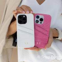 White Crocodile iPhone Case - Snap Bands