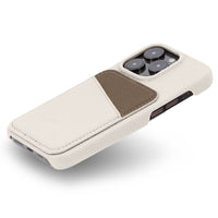 White iPhone Case with Card Holder Two Colors - Snap Bands