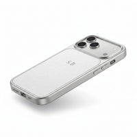 White Personalized iPhone Case With Leather - Snap Bands