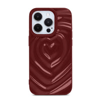 Wine 3D Heart Design iPhone Case - #Snap Bands#