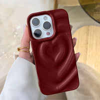 Wine 3D Heart Design iPhone Case - #Snap Bands#