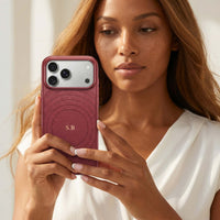 Wine Personalized Magnetic iPhone Case With Leather - Snap Bands