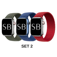 3 Pack Nylon Woven Bands - #Snap Bands#