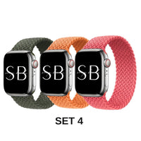 3 Pack Nylon Woven Bands - #Snap Bands#