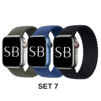 3 Pack Nylon Woven Bands - #Snap Bands#