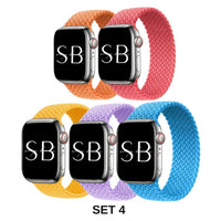 5-Pack Nylon Braided Knit Band - #Snap Bands#