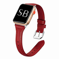 Gina Slim Leather Band - #Snap Bands#