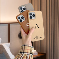 Monogram Leather iPhone Case - #Snap Bands#