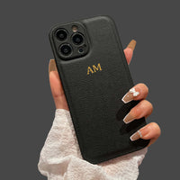 Personalized Leather iPhone Case - #Snap Bands#