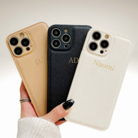 Personalized Leather iPhone Case - #Snap Bands#