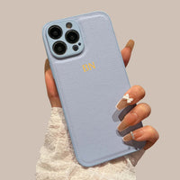 Personalized Leather iPhone Case - #Snap Bands#