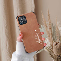 Suede Leather iPhone Case - #Snap Bands#