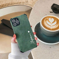 Suede Leather iPhone Case - #Snap Bands#