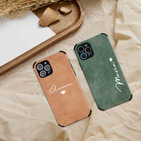 Suede Leather iPhone Case - #Snap Bands#
