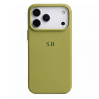 Green Personalized Liquid Silicone iPhone Case