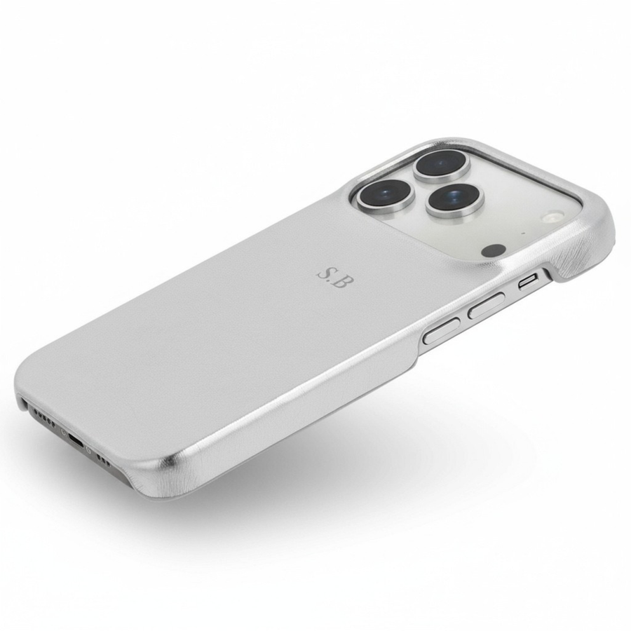 Silver Personalized iPhone Case