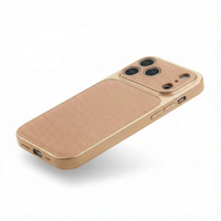 Beige Personalized iPhone Case With Leather