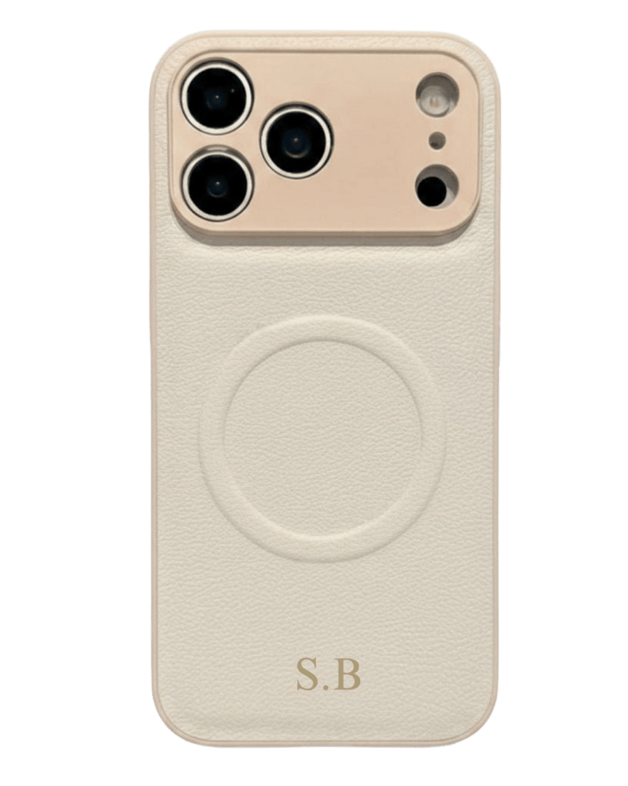 Pink Personalized Magnetic Leather iPhone Case