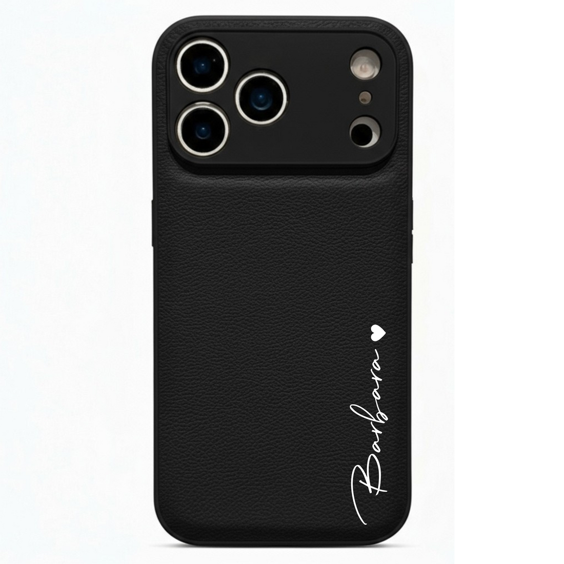 Black Leather iPhone Case