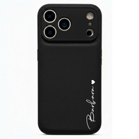 Black Leather iPhone Case