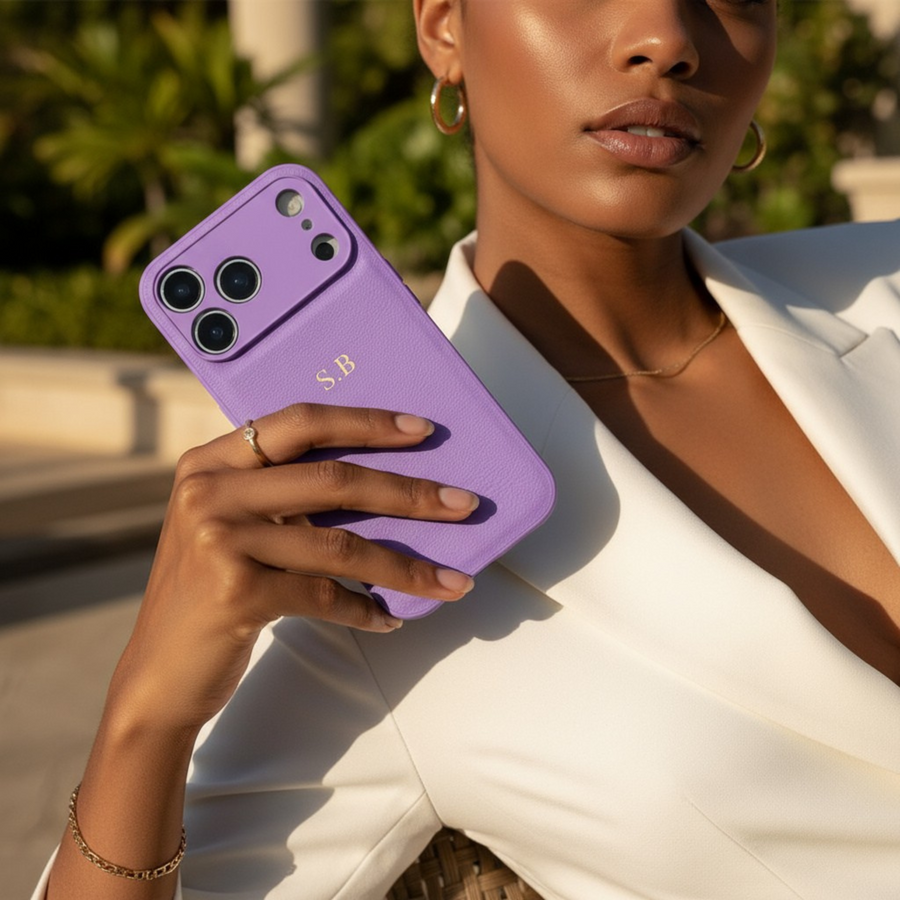 Personalized Leather iPhone Case