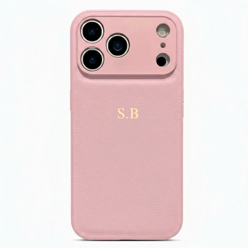 Pink Leather iPhone Case