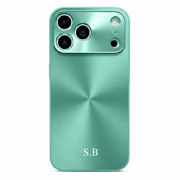 Green Flashy Alu iPhone Case