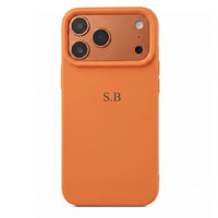 Orange Personalized Liquid Silicone iPhone Case