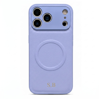 Blue Personalized Magnetic Leather iPhone Case