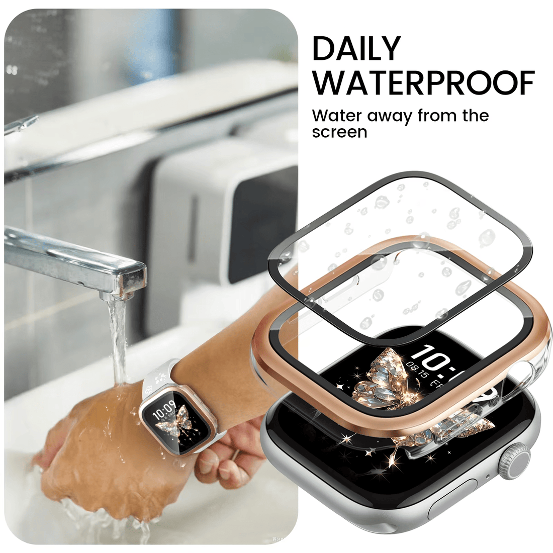 2-Pack Gilo Watch Case Series 10 11 - Snap Bands