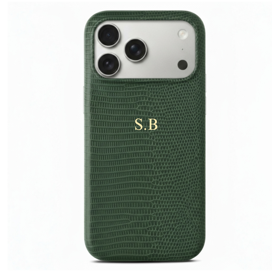 Green Leather Snake iPhone Case
