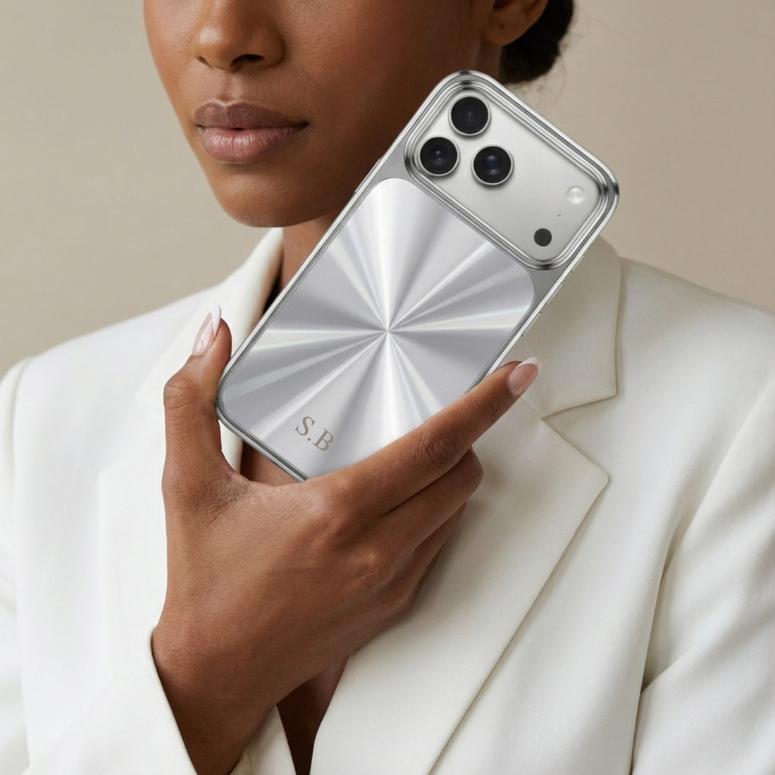 Silver Flashy iPhone Case