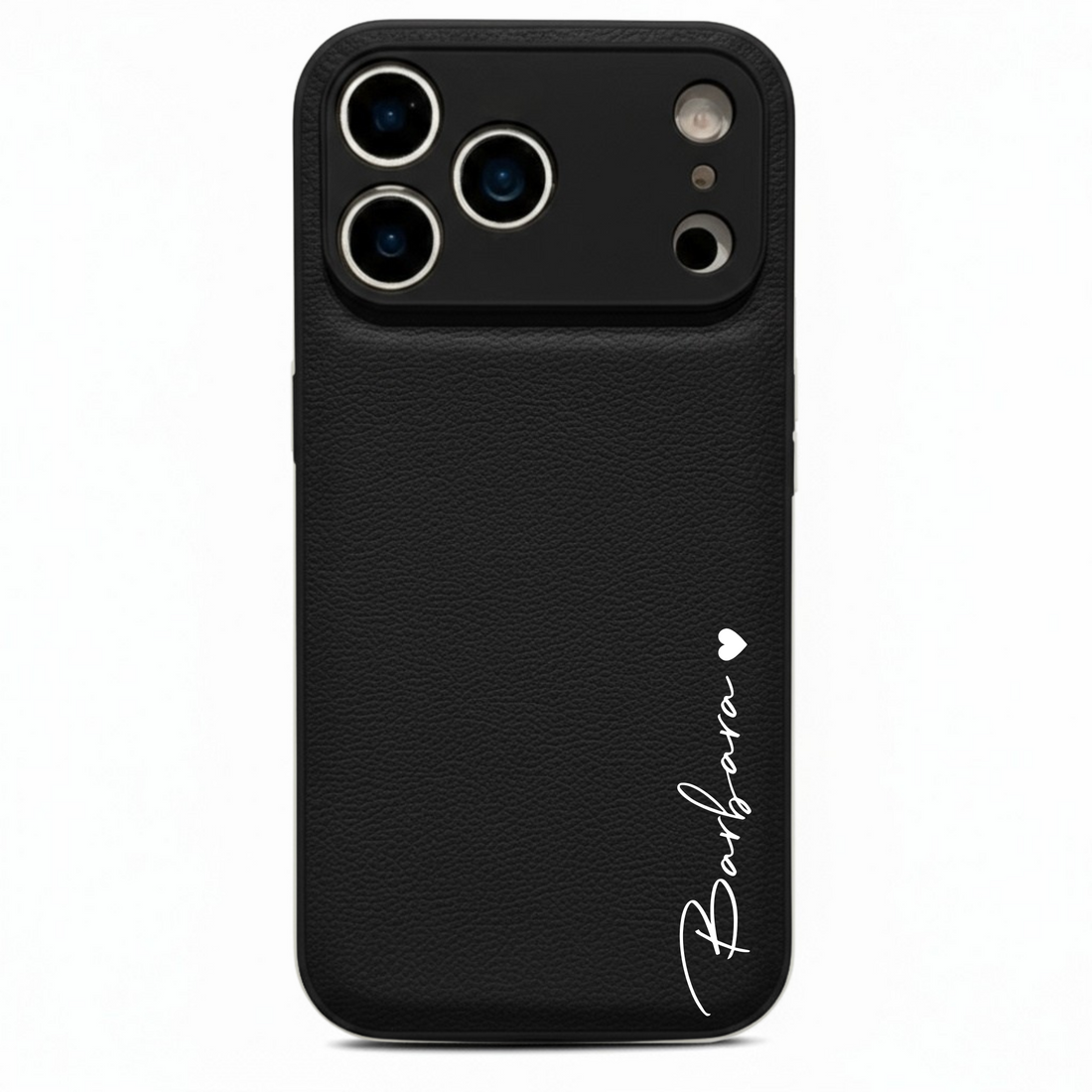 Black Leather iPhone Case