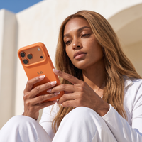 Orange Personalized Liquid Silicone iPhone Case