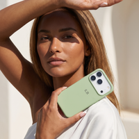 Light Green Personalized Liquid Silicone iPhone Case