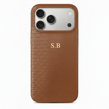 Brown Leather Snake iPhone Case