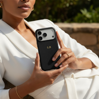 Black Leather iPhone Case